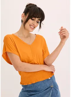 T-shirt à base smockée, bonprix
