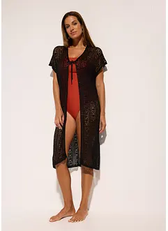 Kimono de plage aspect crochet en viscose, bonprix