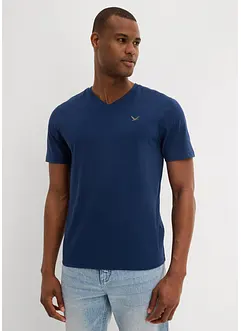 Lot de 2 T-shirts col V 100% coton, bonprix