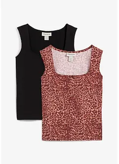 Tanktop aus Baumwoll-Mix (2er Pack), bonprix