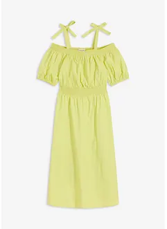Off-Shoulder-Kleid aus reiner Bio-Baumwolle, bonprix