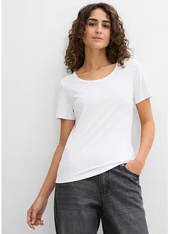 Lot de 2 T-shirts en viscose douce, bonprix