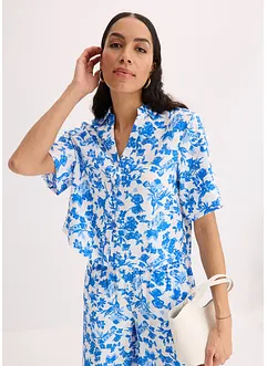 Blouse manches courtes en viscose mélangée douce, bonprix