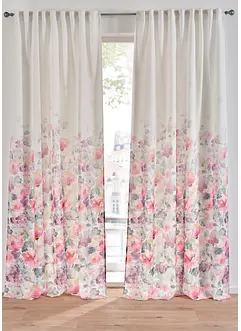 Vorhang mit Blumen Druck (1er Pack), bonprix