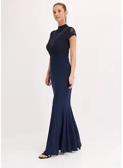Maxikleid mit Spitze und Mesh, bonprix