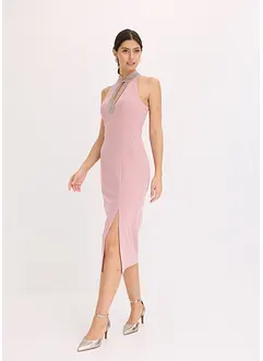Midikleid aus strukturiertem Crepe, bonprix