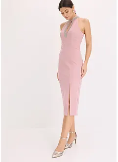 Robe midi en crêpe texturé, bonprix