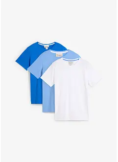 Jungen Basic T-Shirt aus  Bio-Baumwolle (3er Pack), bonprix