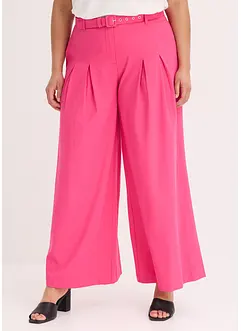 Bundfaltenhose mit Gürtel (2tlg-Set), bonprix