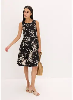 Kleid mit eingelegten Falten und Taschen, bonprix