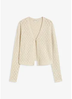 Kurze Strickjacke mit Pailletten, bonprix