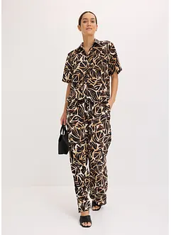 Palazzo-Hose in Leinen-Optik, bonprix