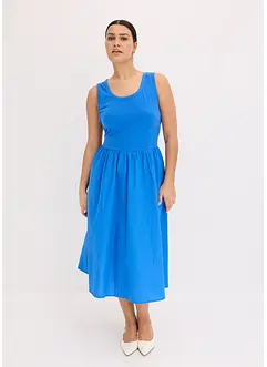 Jerseykleid im Materialmix, bonprix
