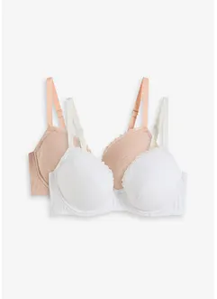 Push-Up BH mit Bügel mit Bio-Baumwolle (2er Pack), bonprix