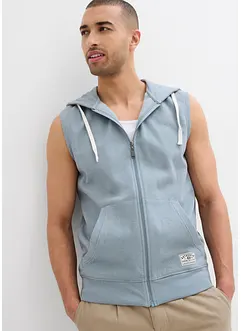 Kapuzen-Sweatweste aus weichem Baumwoll-Mix, bonprix