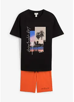 T-shirt et bermuda en molleton (ens. 2 pces), bonprix