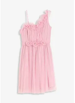 One-Shoulder-Kleid aus zartem Tüll, bonprix