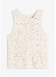 Stricktop mit Lochstrickmuster, bonprix