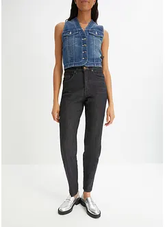Jean mom taille haute, extensible, bonprix