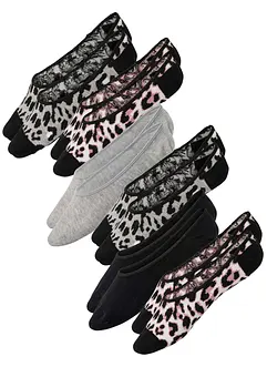 Lot de 6 paires de protège-pieds avec coton, bonprix