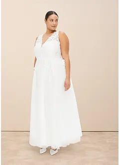 Robe de mariée en tulle et dentelle, bonprix