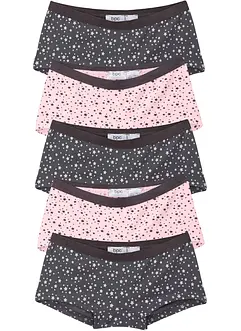 Lot de 5 culottes en coton doux et extensible, bonprix