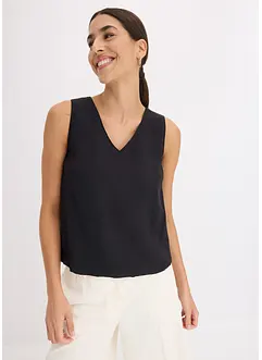 Blouse sans manches en viscose mélangée, bonprix