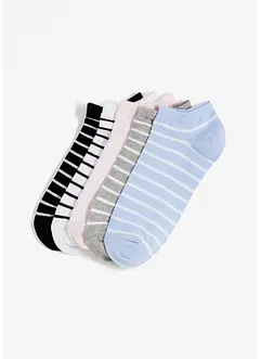 Sneakersocken mit Bio-Baumwolle (5er Pack), bonprix