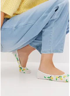 Lot de 8 paires de protège-pieds en coton majoritaire, bonprix