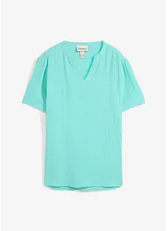 Chemise manches courtes en gaze de coton, bonprix