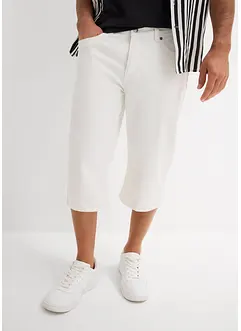 Bermuda long et léger en jean extensible, Regular, bonprix