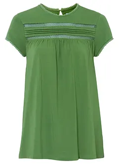 Baumwoll-Shirt mit Spitze, bonprix