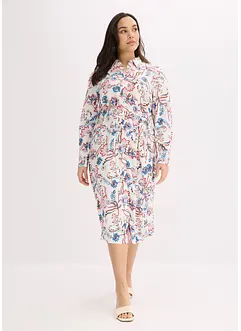bedrucktes Blusenkleid aus fließender Viskose, bonprix