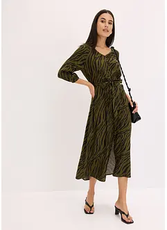 Midikleid aus fließender Viskose, bonprix