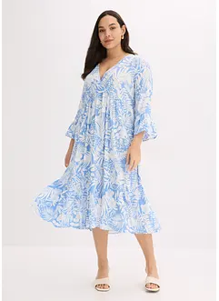bedrucktes Tunika-Kleid aus fließender Viskose, bonprix