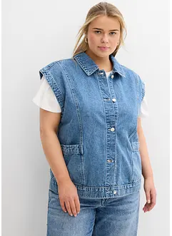 Gilet sans manches en jean, bonprix