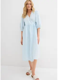 Wickelkleid  aus Strukturmaterial, bonprix