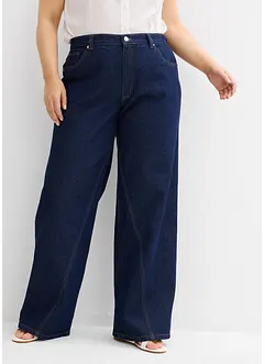 Wide-Leg-Jeans High Waist, Low Stretch, bonprix