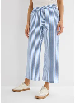 Palazzo-Hose aus Seersucker, 7/8 Länge, bonprix