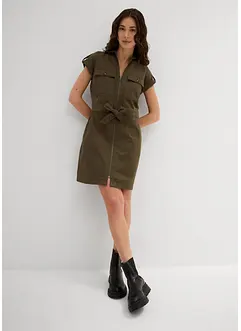 Twillkleid aus elastischem Baumwoll-Mix, bonprix
