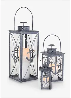 Lanternes avec ancre (ens. 3 pces), bonprix