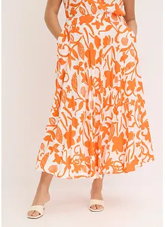 Jupe longue et fluide en viscose, bonprix