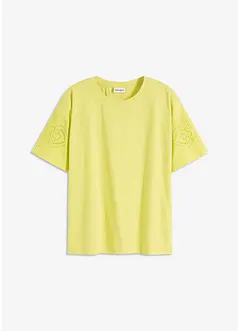 T-Shirt mit Lochstickerei, bonprix