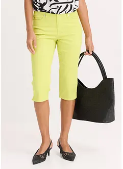 Pantalon corsaire taille élastiquée, bonprix