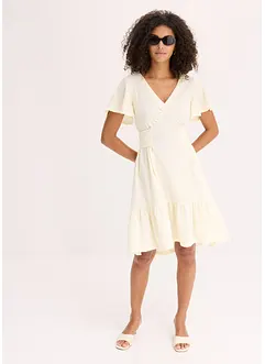 Jerseykleid aus leichtem Crêpe mit Flügelärmel, bonprix