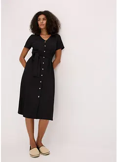 Jerseykleid aus luftigem Crêpe, bonprix