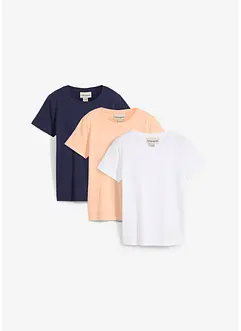 T-Shirt aus reiner Bio-Baumwolle (3er Pack), bonprix
