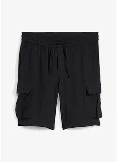 Regular Fit Bermuda aus luftigem Musselin, bonprix