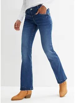 Jean bootcut taille mi-haute, extensible, bonprix
