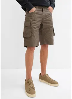 Cargo-Bermuda aus reiner Baumwolle, Relaxed Fit, bonprix